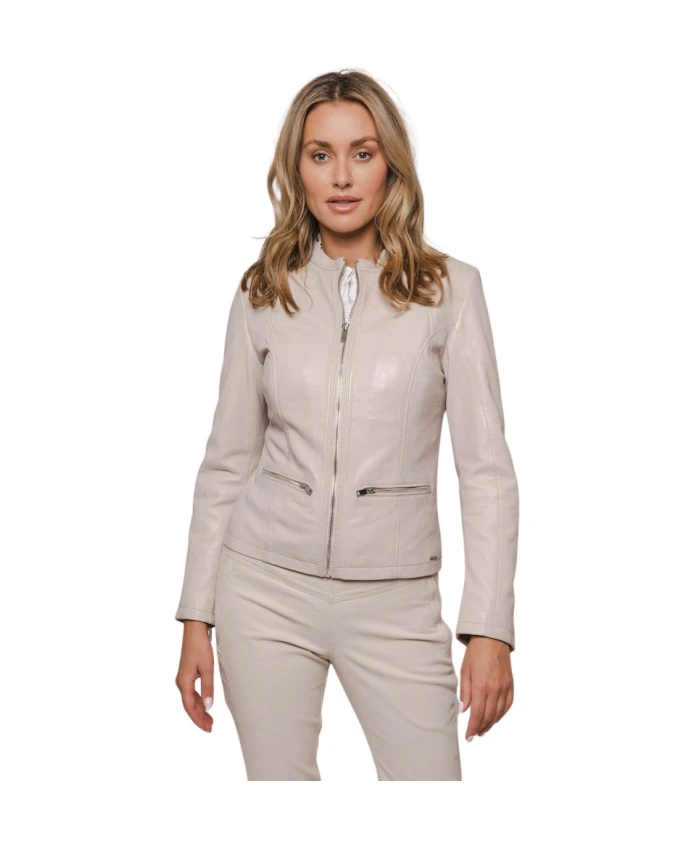 

Вневременная кожаная куртка Rino&Pelle, бежевый