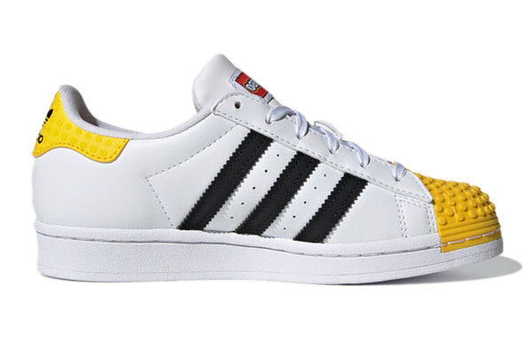 Кроссовки lego x superstar j Adidas, белый — фото 2
