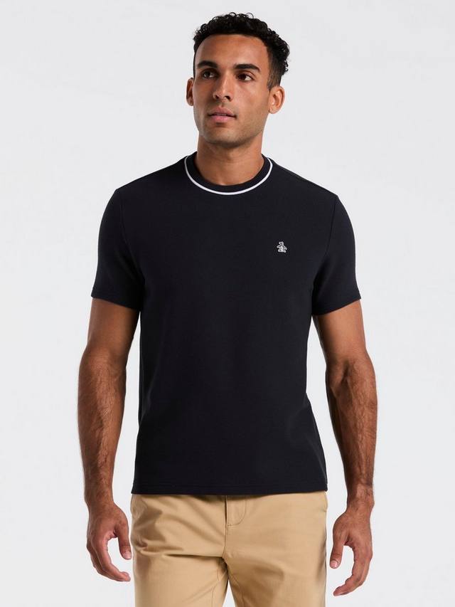 

Хлопковая футболка с коротким рукавом и контрастной отделкой Original Penguin