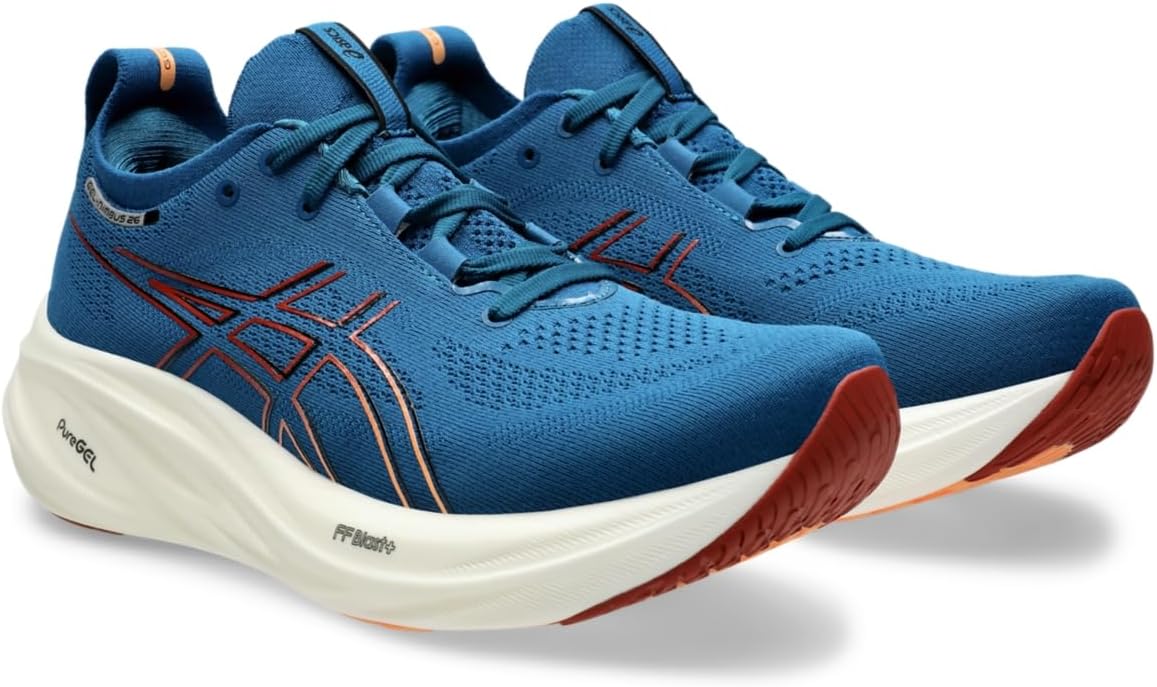 Мужские кроссовки ASICS, синий/оранжевый — фото 2