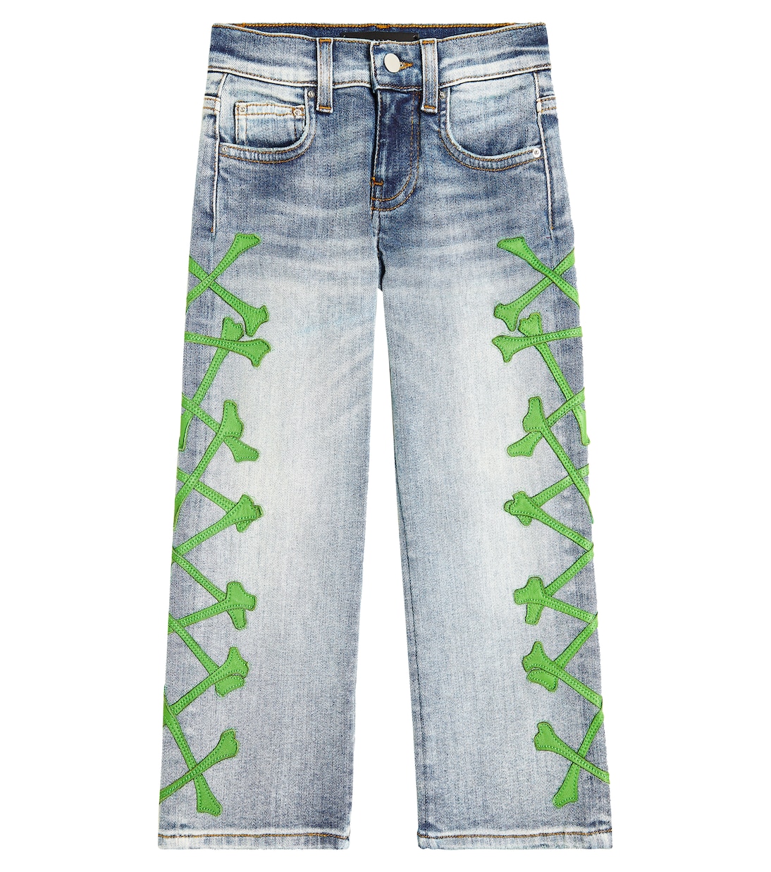 

Прямые джинсы Bones Amiri Kids, Stone Indigo