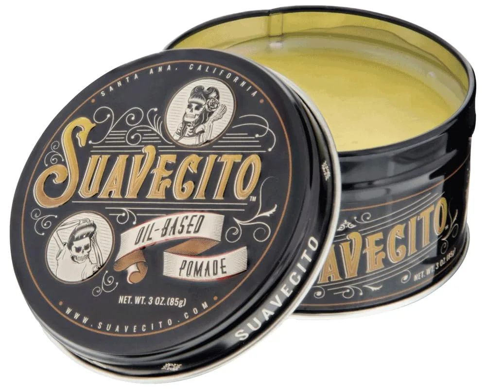 Suavecito Oil Based Pomade 3 oz (85 г) в жестяной банке - аромат Original, долговременная фиксация, здоровый блеск, для всех типов волос 89 мл (1 шт.) — фото 4