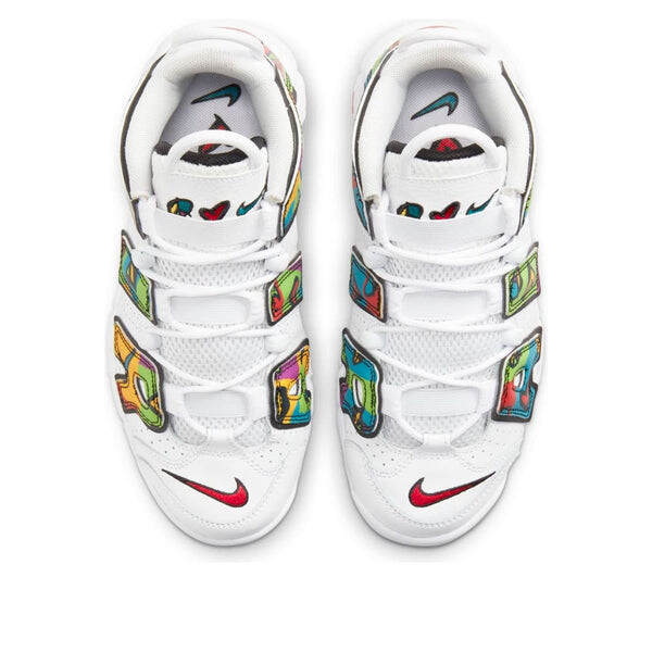 Кроссовки air more uptempo 'peace, love, basketball' Nike, белый — фото 4