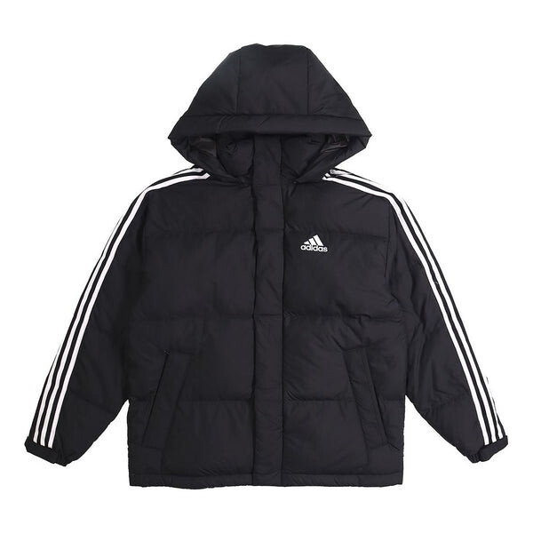 

Пуховик adidas 3ST Puff Down Outdoor protection against cold Stay Warm hooded down Jacket Black, черный
