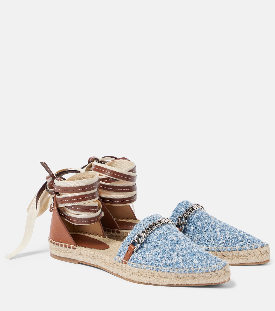 Джинсовые эспадрильи Gaia-букле Stella McCartney, Dark Blue Denim
