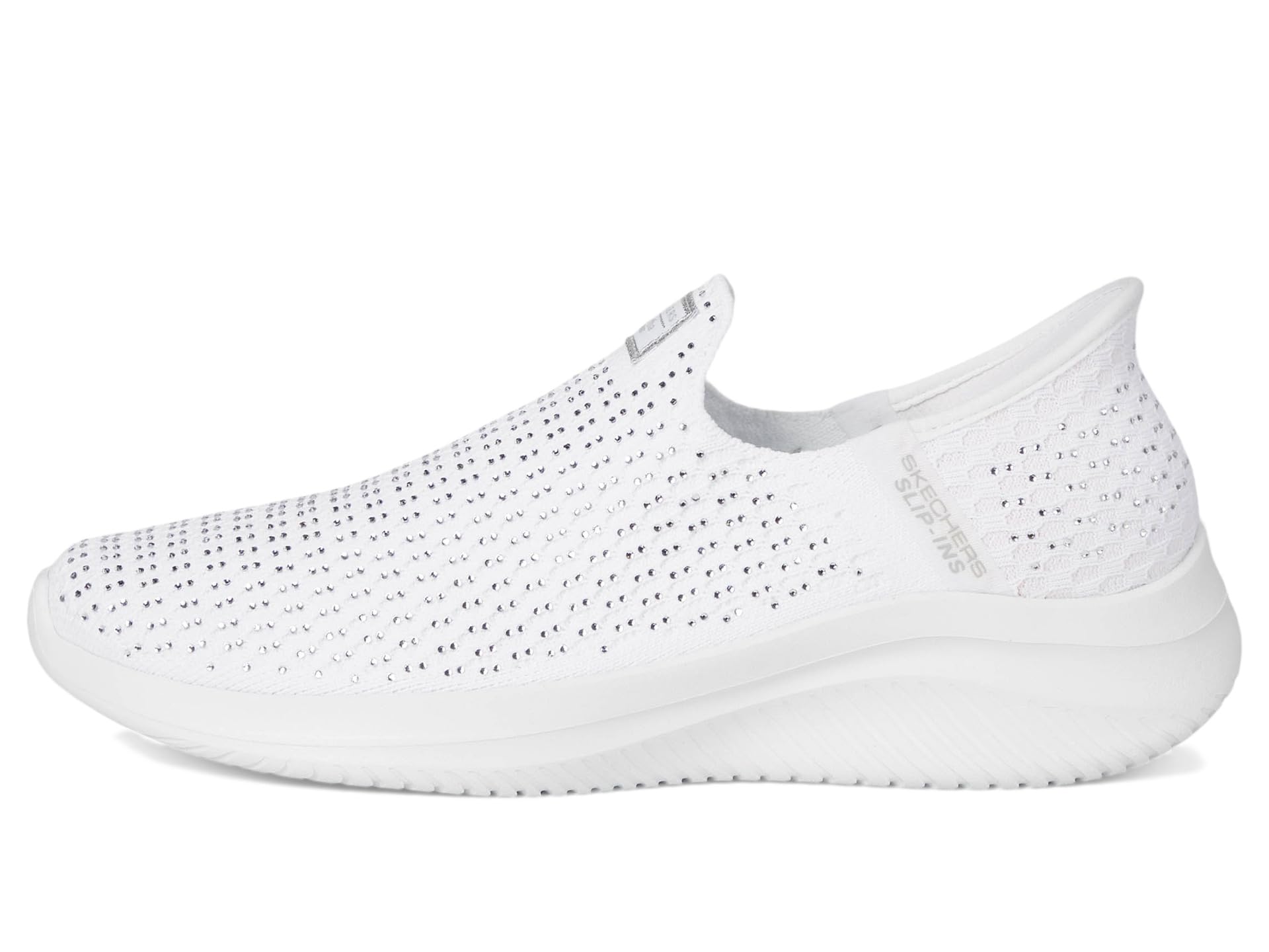 Кроссовки SKECHERS Martha Stewart Ultra Flex 3.0 - Dazzling Hands Free Slip-Ins, White Silver — фото 4