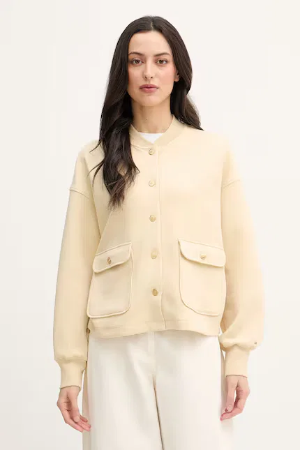 Худи на молнии , бежевый Tommy Hilfiger