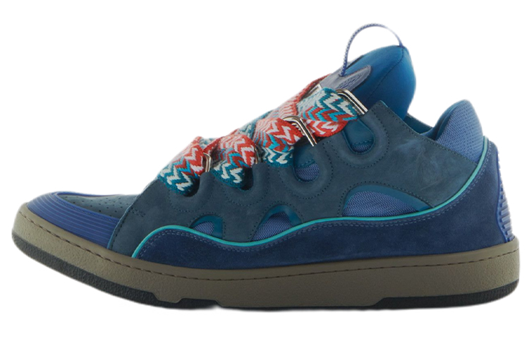 

Кроссовки Leather Curb Taurus Blue Lanvin, Original Shoe Box Included