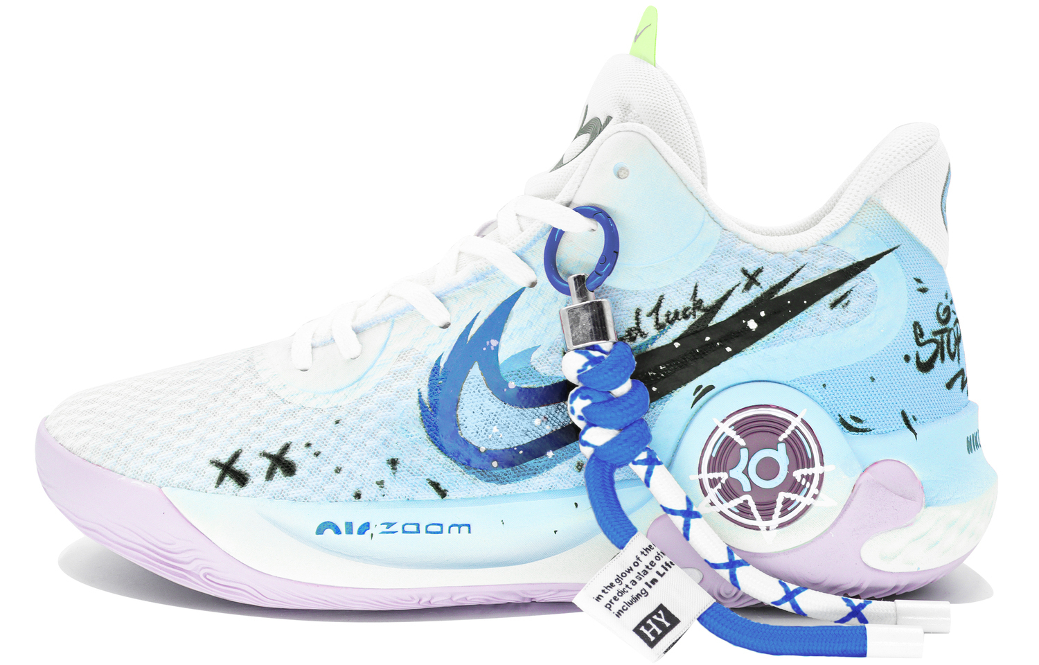 

Кроссовки Nike KD Trey 5 IX Moonlight Milk Blue Low Top Vintage мужские кремово-голубые