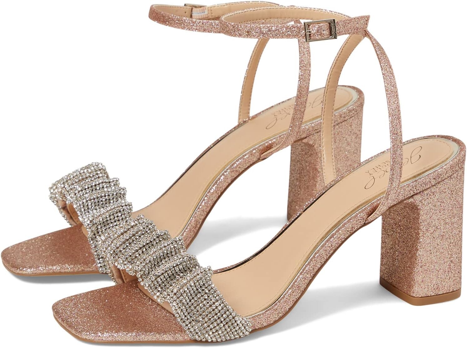 

Босоножки Rita Jewel Badgley Mischka, цвет Rose Gold