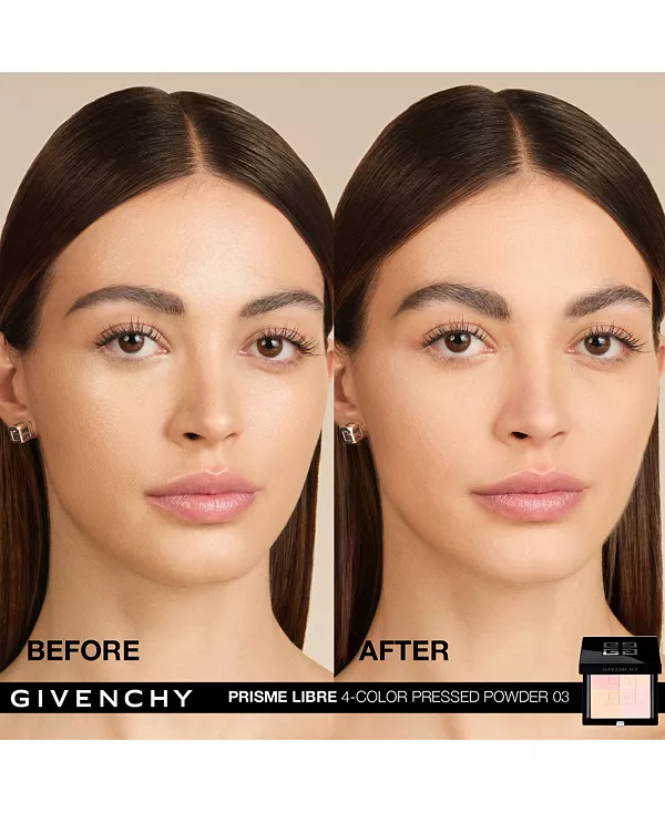 Prisme libre ультра-размывающая и корректирующая цвет компактная пудра Givenchy, 03- voile rosé (for light to medium complexions) — фото 3
