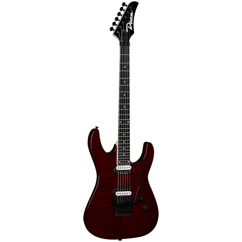 

Электрогитара Dean Modern 24 Select Floyd Flame Top Trans Cherry Electric Guitar, MD24 FMF TCH