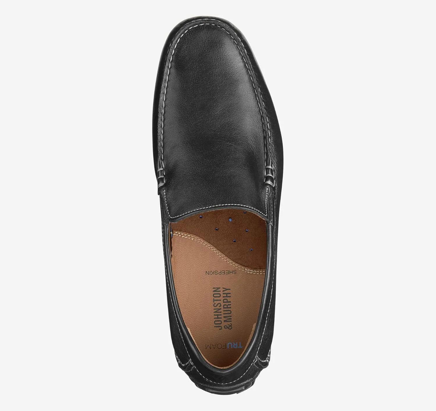 Лоферы Johnston & Murphy Men’s Cort Moc Toe Venetian Dress Casual Shoe, черный — фото 2