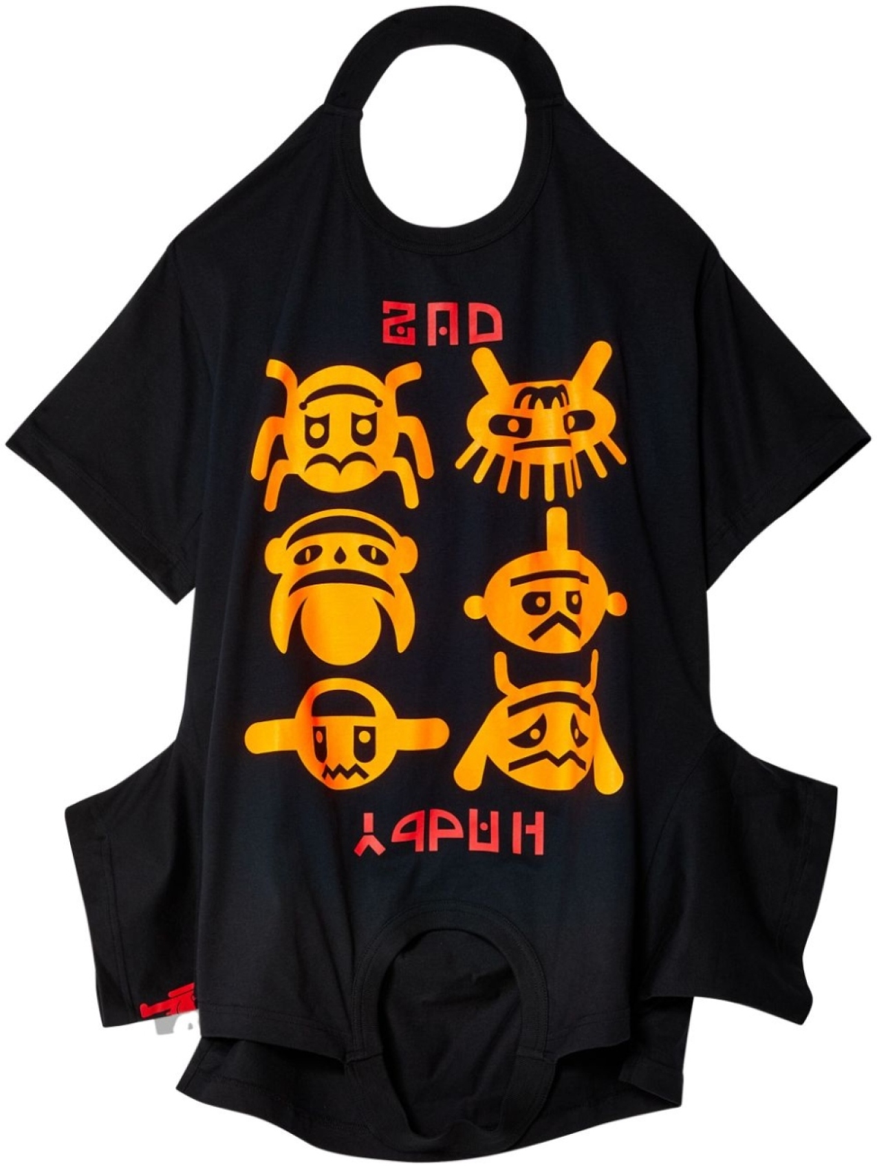 

Walter Van Beirendonck футболка Happy/Sad, черный