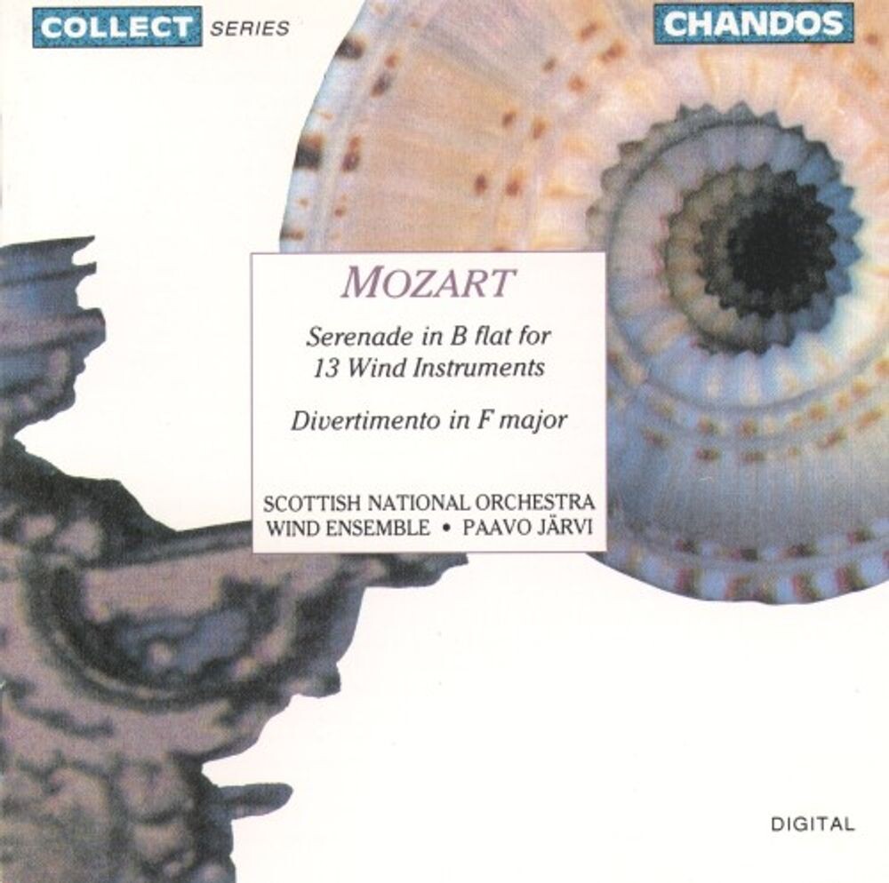 

Диск CD Serenade in B Flat For 13 Wind Instruments / Divertimento In F Major - Wolfgang Amadeus Mozart, Paavo Järvi, Scottish National Orchestra Wind Ensemble