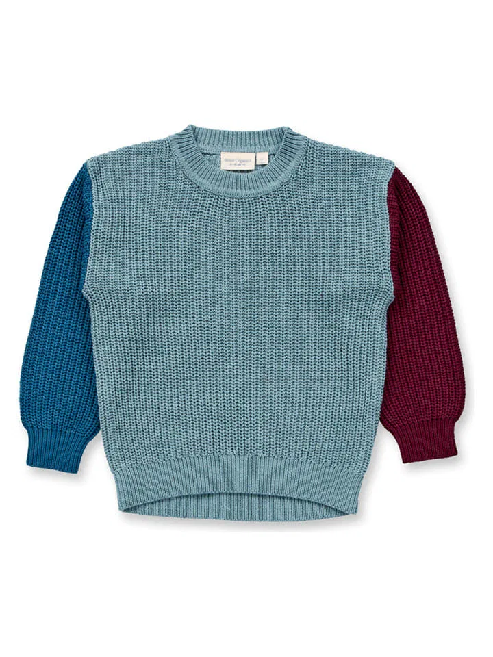 Джемпер colour-blocking Sense Organics, разноцветный