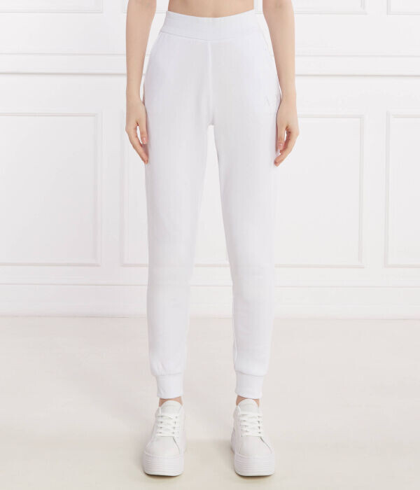 

Спортивные брюки женские Armani Exchange хлопковые однотонные, белый