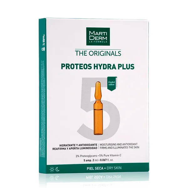 

Увлажняющие и антиоксидантные ампулы The Originals Proteos Hydra Plus Martiderm, 5 UD