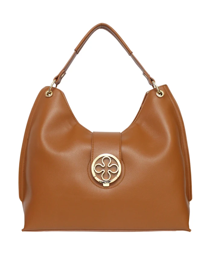 

Женская сумочка из искусственной кожи с логотипом. V73, коричневый