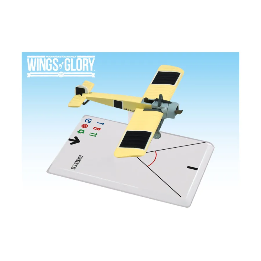 

Fokker E.III - Буддеке, Wings of Glory - WWI Miniatures - Airplane Packs - Series I (1:144)