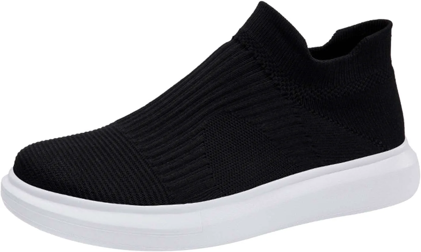 

Мужские вязаные лоферы-кеды, дышащие слипоны, легкие сетчатые кроссовки для тренировок, повседневные спортивные кроссовки для зала Generic, белый