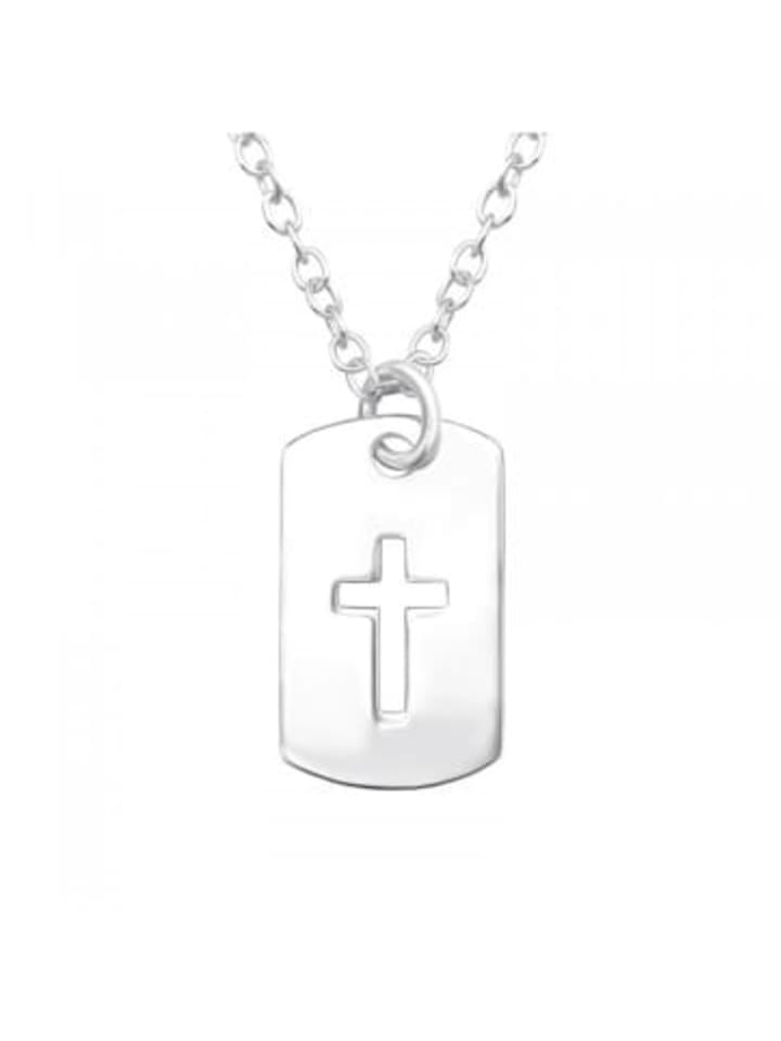 

Alexander York Колье с подвеской и маленьким крестиком из серебра 925 пробы, комплект из двух частей из серебра