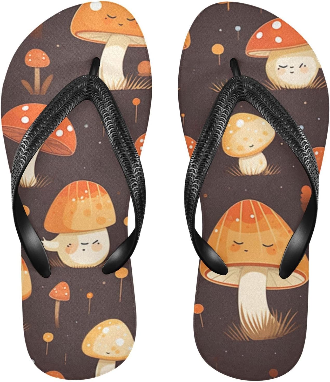 

Летние пляжные повседневные сандалии Mushroom Flip Flop для женщин и мужчин Kfbe