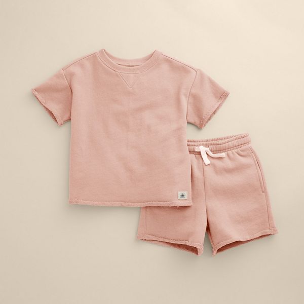 

Детский комплект из футболки и шорт relaxed essential Little Co. By Lauren Conrad, Peach Layer
