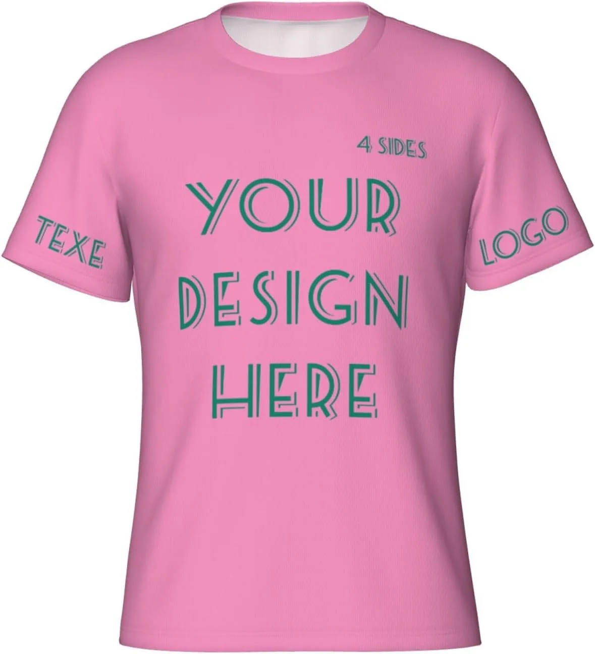 

Футболка Custom с принтом на 4 сторонах