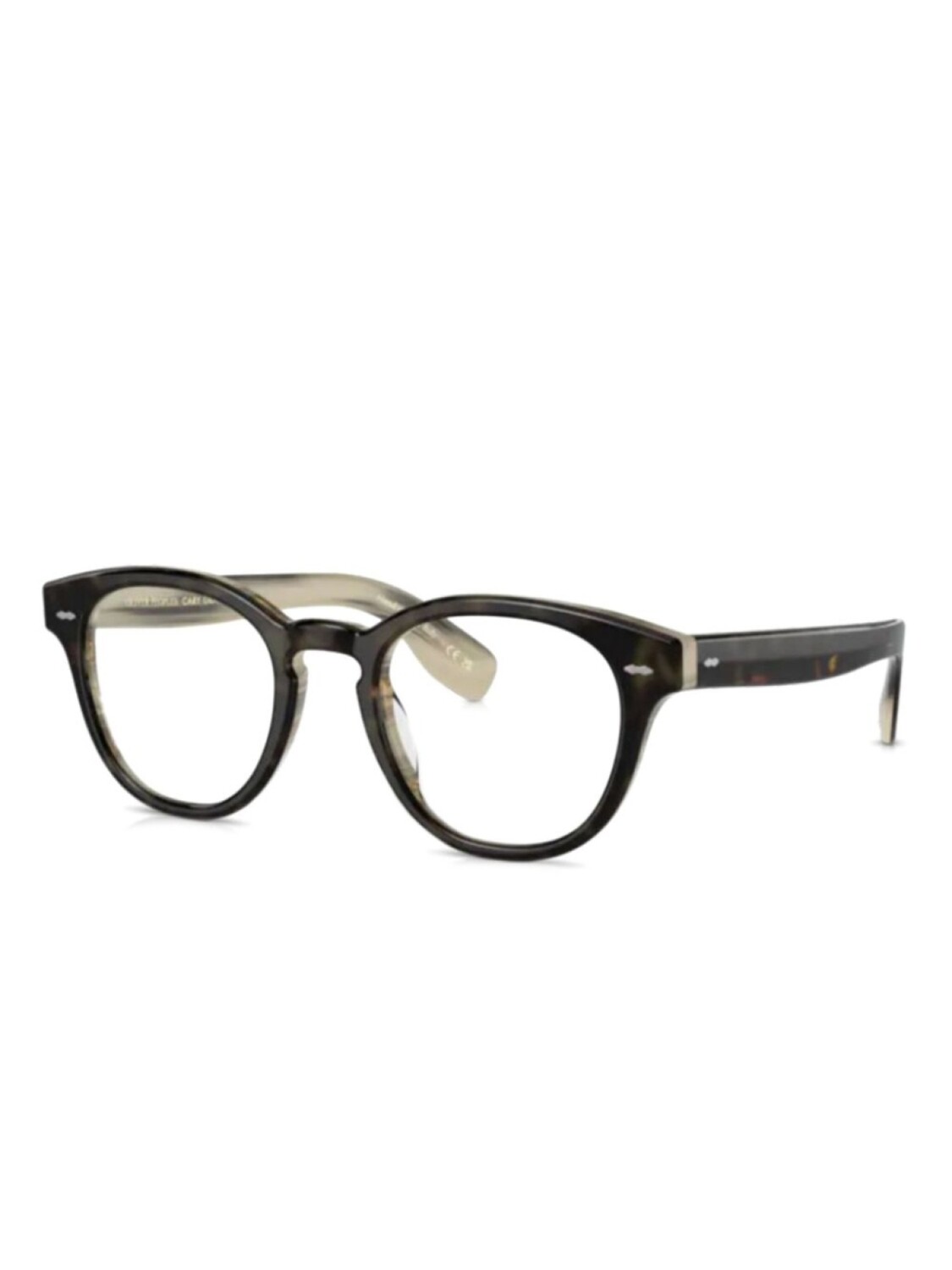 

Oliver Peoples очки в круглой оправе, коричневый