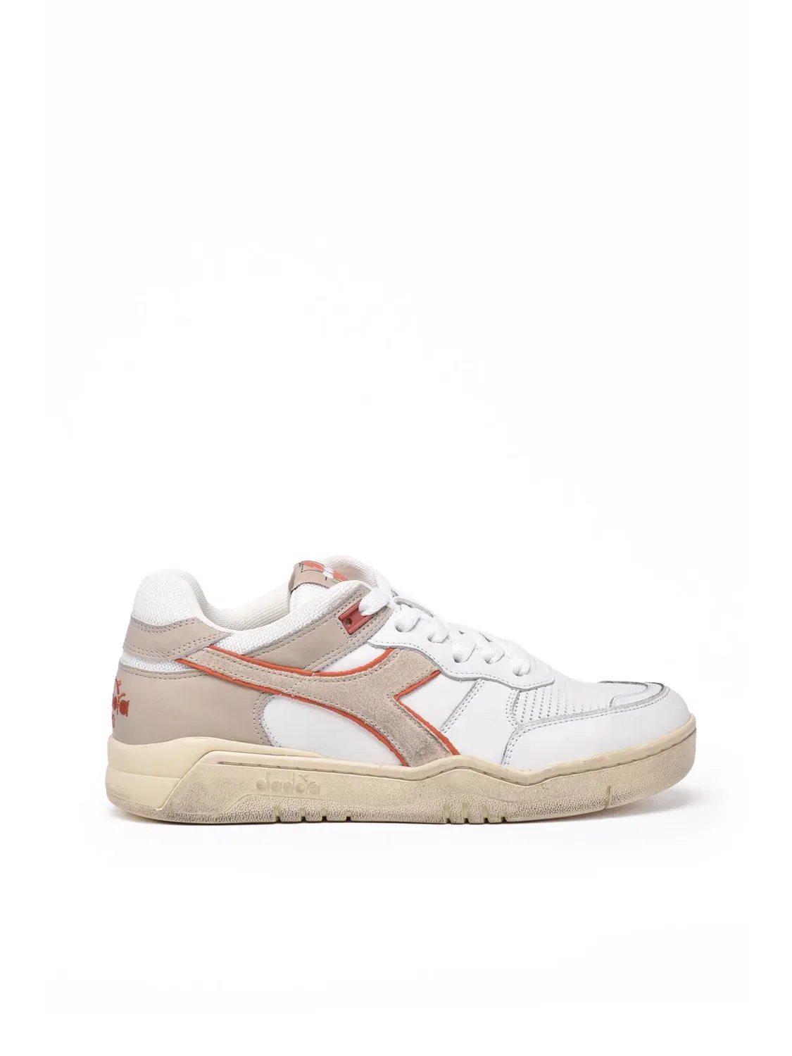 DIADORA HERITAGE Кроссовки B.560 из белой и бежевой кожи