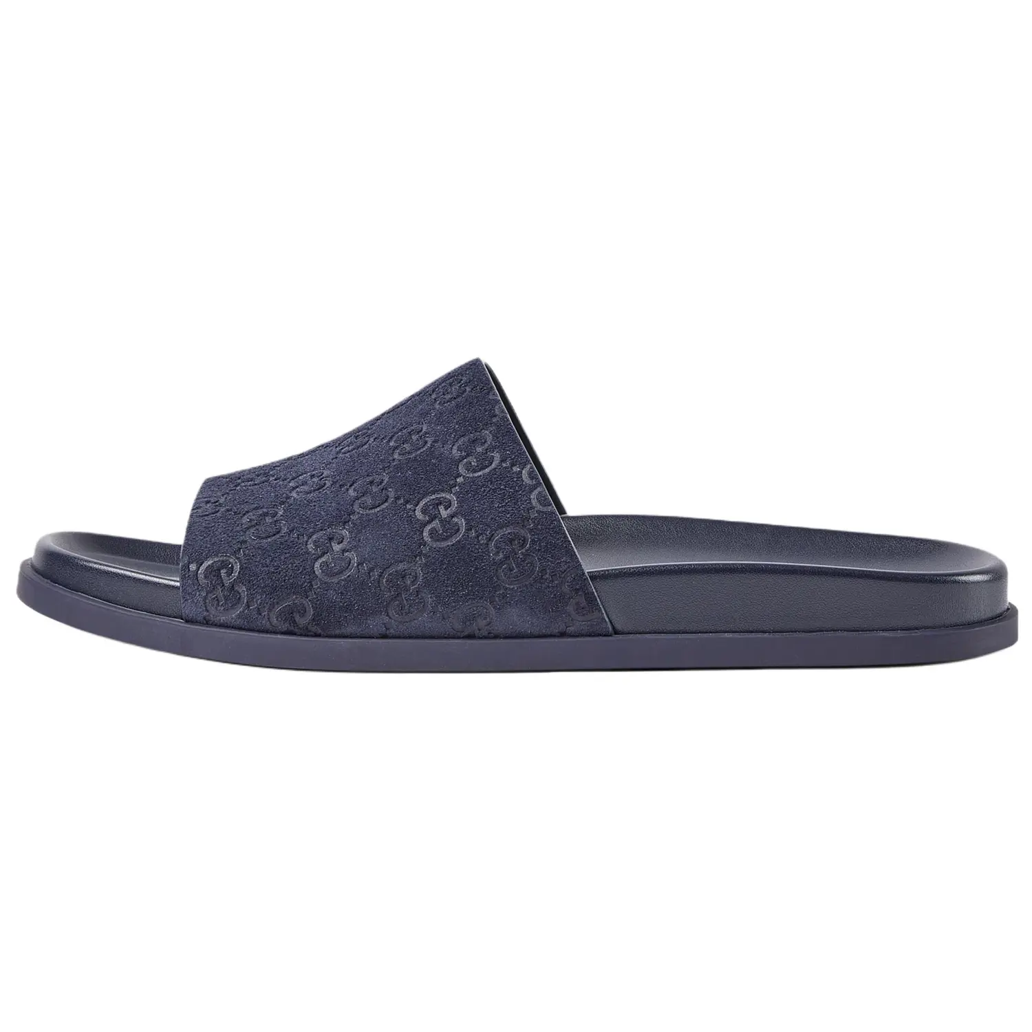 

GUCCI Сандалии-слайды «Выгравированная монограмма Gg Navy»