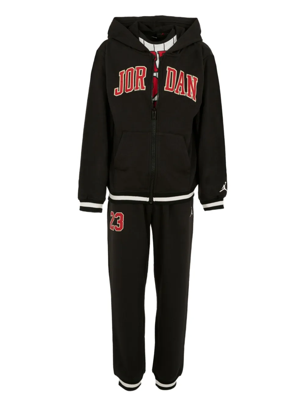 

Комплект спортивного костюма с капюшоном Jordan Kids, черный