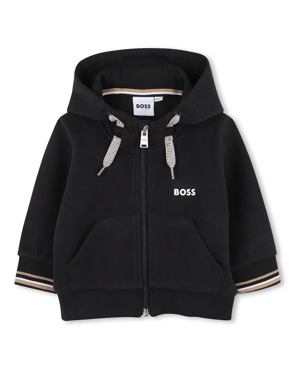 

Детский свитшот с длинным рукавом Boss Kidswear, черный