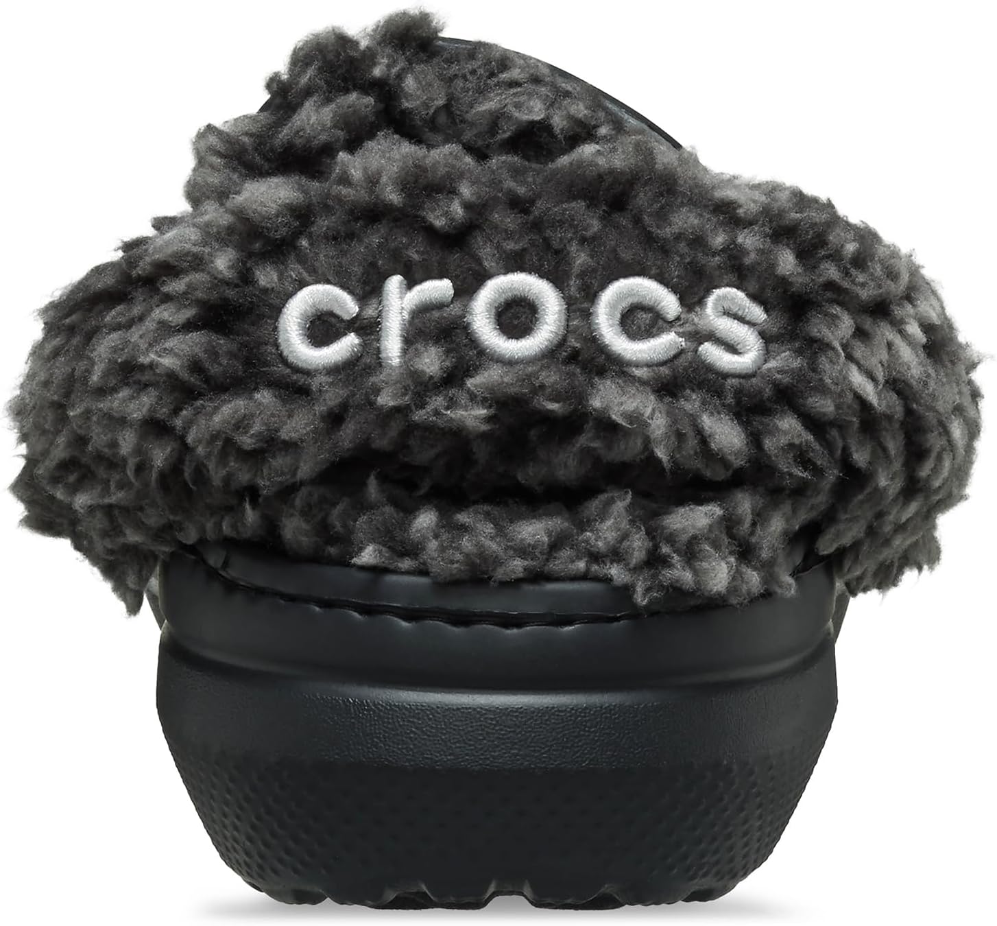 Классические сабо Crocs унисекс для взрослых на флисовой подкладке, мягкие тапочки для женщин и мужчин, черный — фото 2