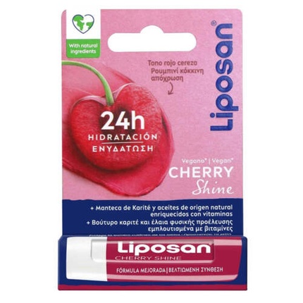 

Бальзам для губ 4,8 г 5,5 мл Liposan Fruity Shine Cherry