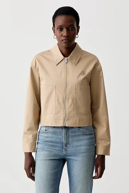 Куртка переходная свободный крой Tommy Hilfiger, бежевый — фото 4