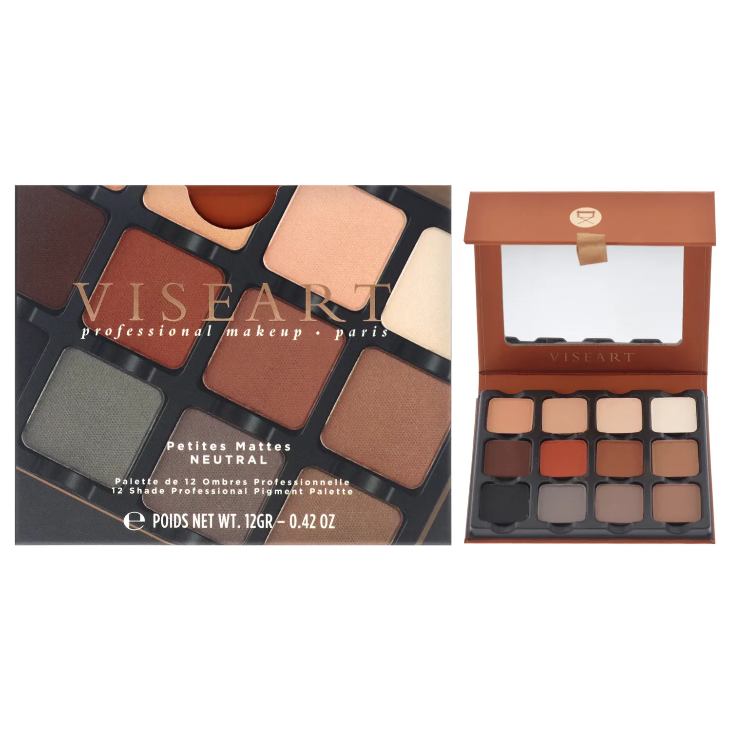Палетка матовых теней для век Petites Mattes Eyeshadow Palette - Neutral от Viseart Paris для женщин - 0,42 унции (0,42 унции)