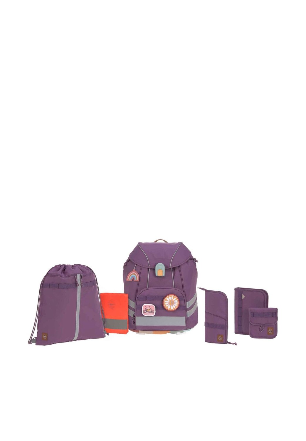 

School Set Flexy Unique - школьная сумка 7 шт LÄSSIG, цвет Purple