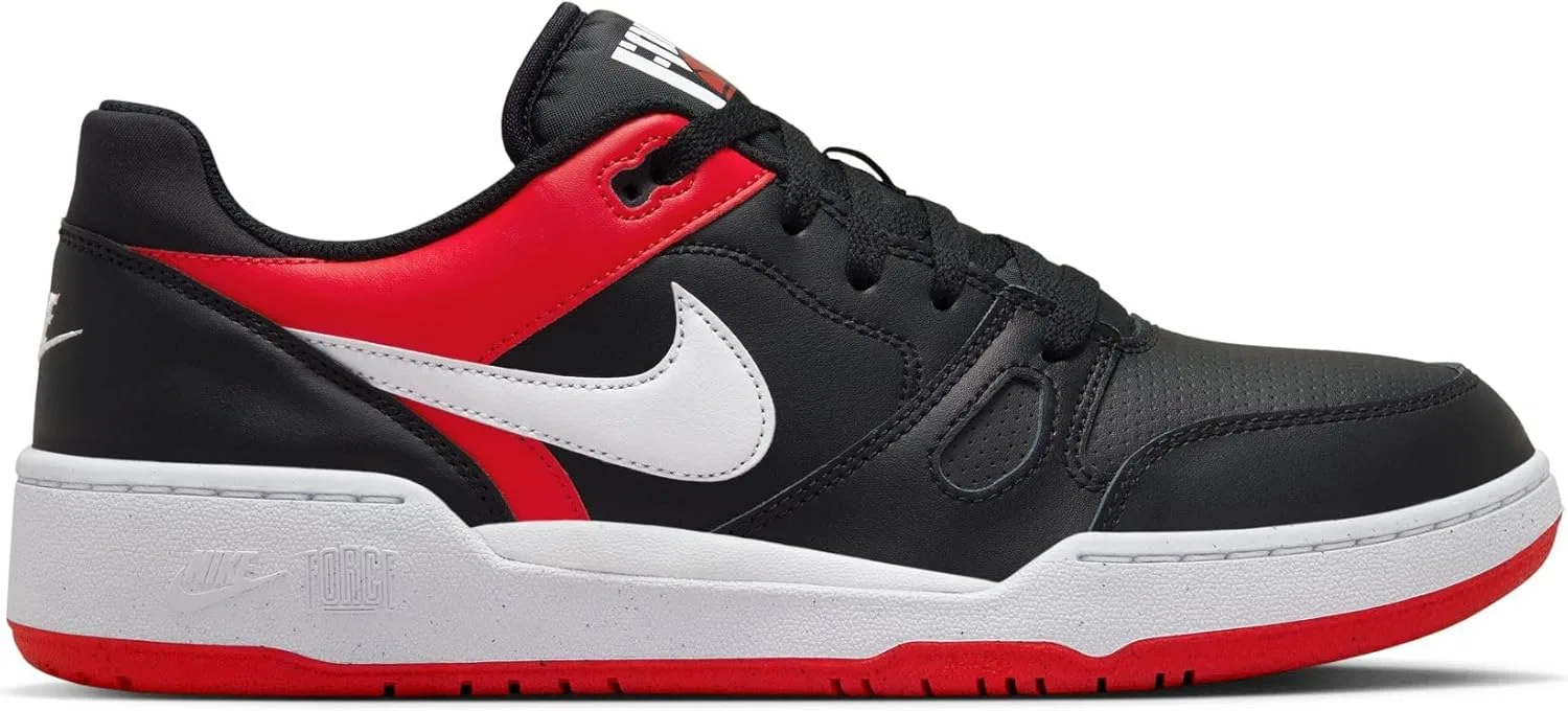 Мужские низкие кроссовки Nike Full Force FB1362, Black White University Red — фото 2