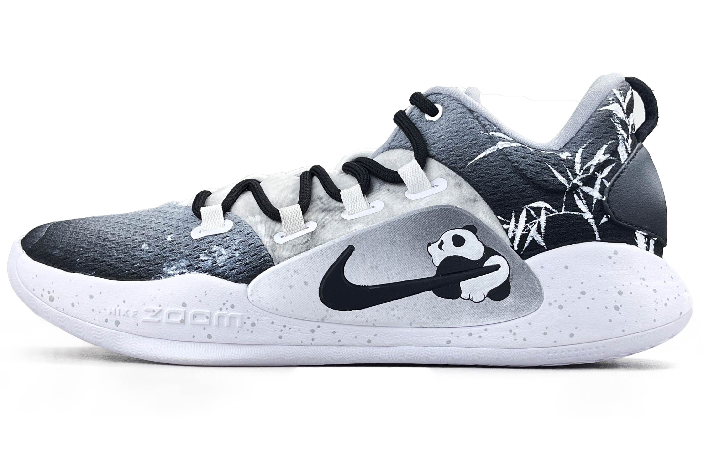 

Nike Баскетбольные кроссовки Hyperdunk X мужские, низкие, цвет: черный/белый/серый
