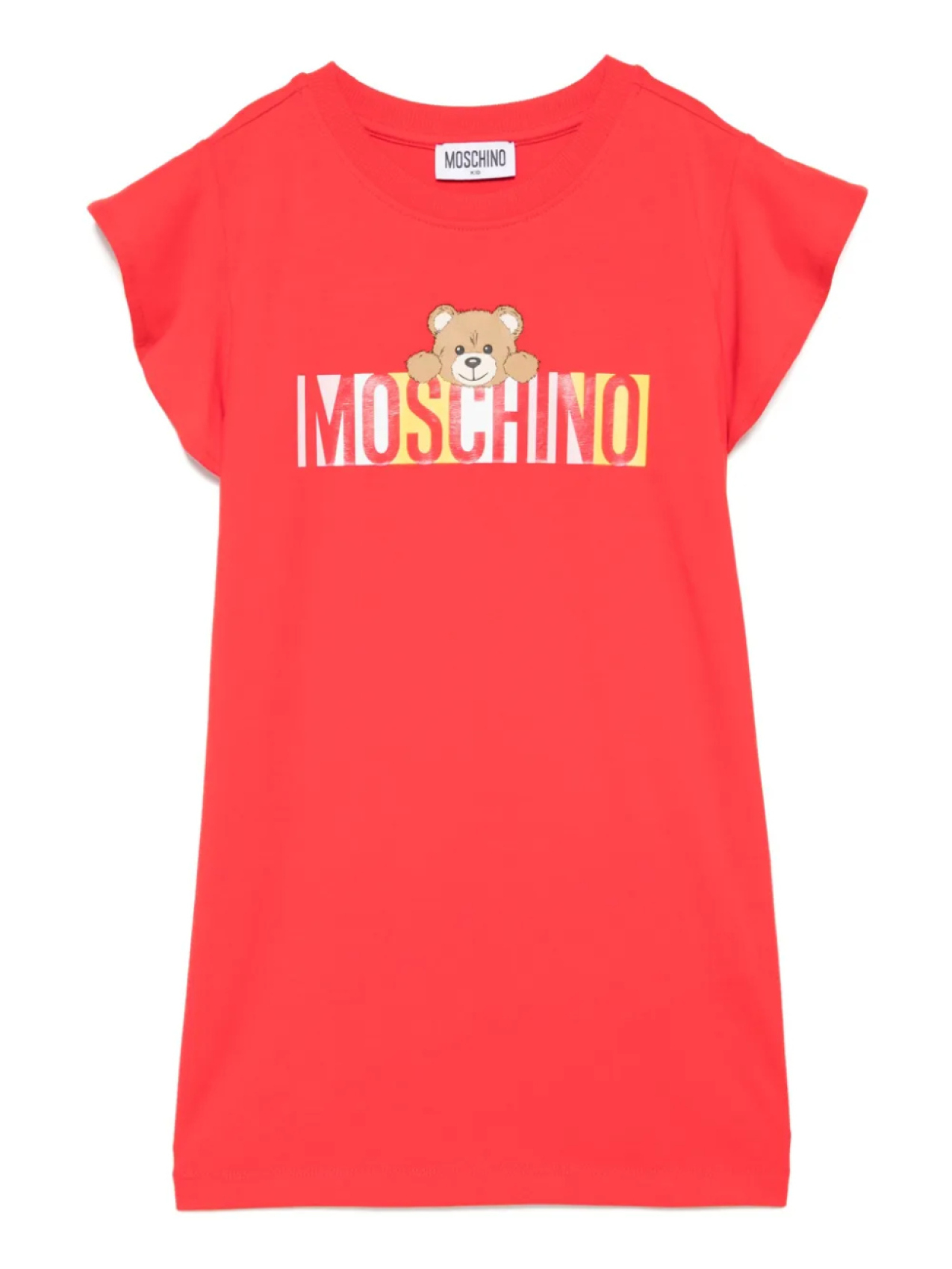 

Moschino Kids платье с логотипом, красный