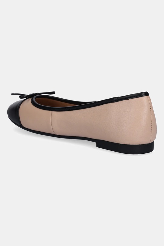 Кожаные балетки TOE CAP LEATHER BALLERINA с мыском Tommy Hilfiger, бежевый — фото 3