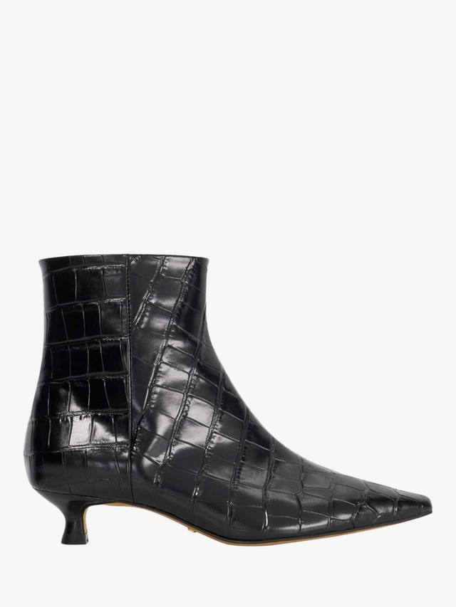 Odore Textured Leather ботильоны на каблуке kitten heel Dune London, Black