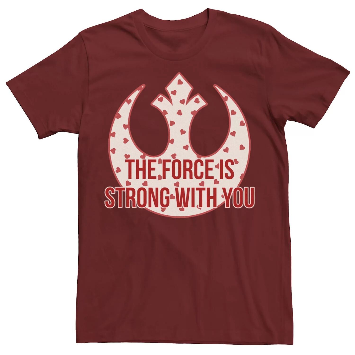

Мужская футболка Force Is Strong With You Hearts Star Wars