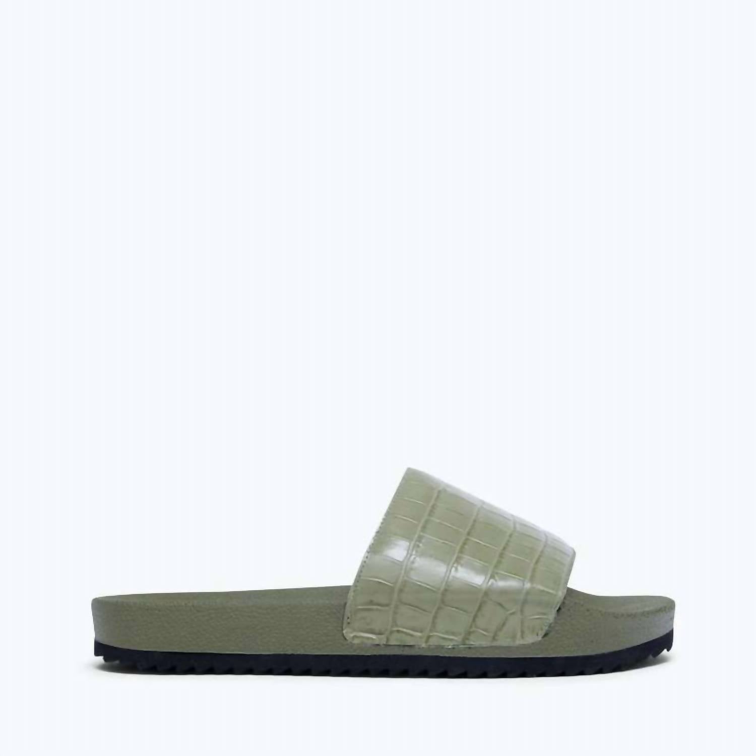 Women's Lea Slides In Eucalyptus FREDA SALVADOR, Eucalyptus