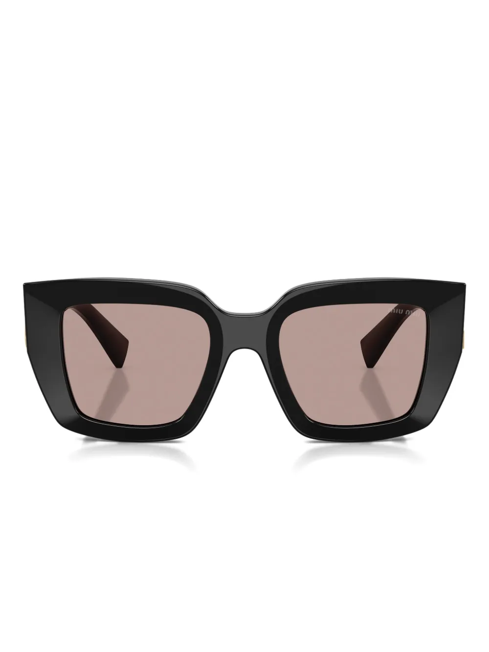 

Солнцезащитные очки в квадратной оправе Miu Miu, черный