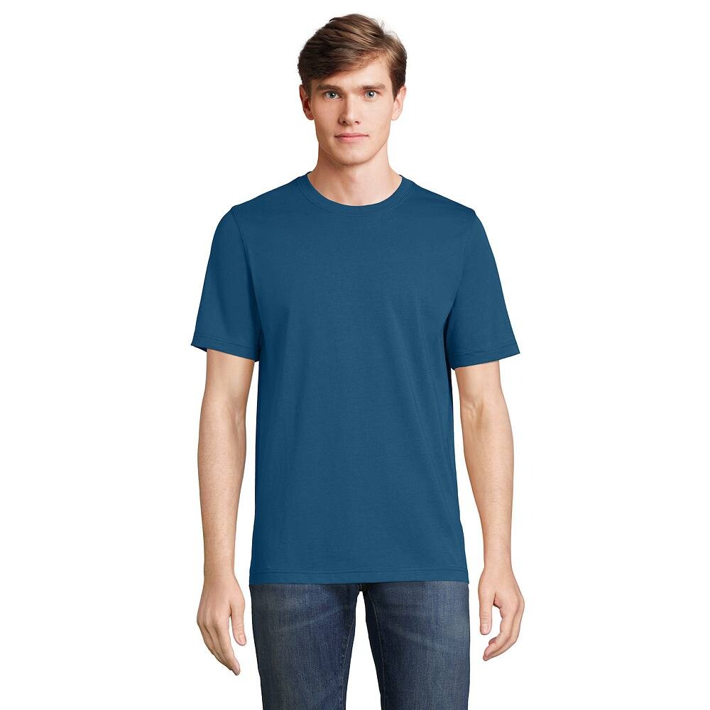 

Мужская футболка Lands' End Super-T с коротким рукавом, цвет Evening Blue