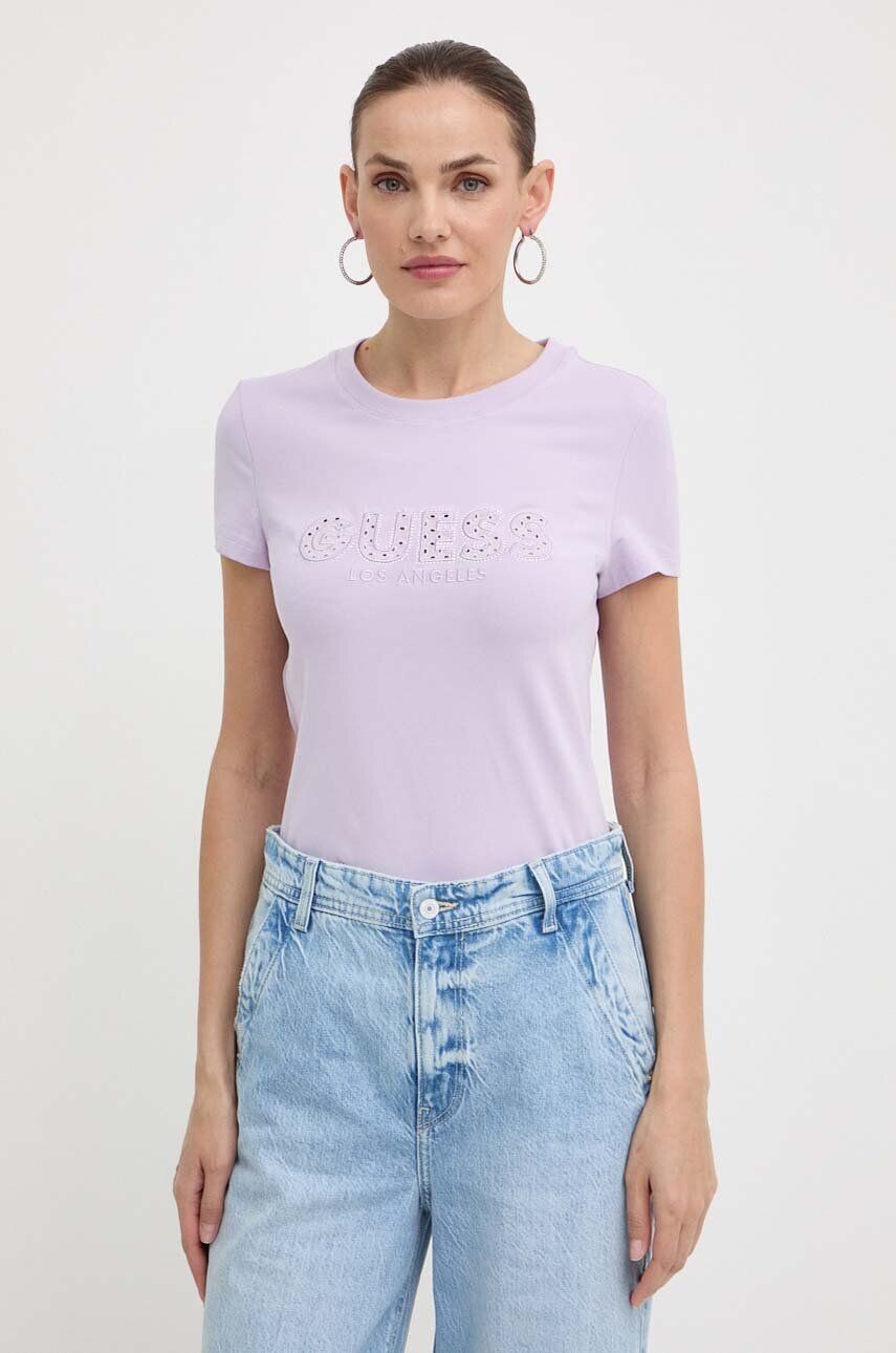 

Guess футболки, фиолетовый