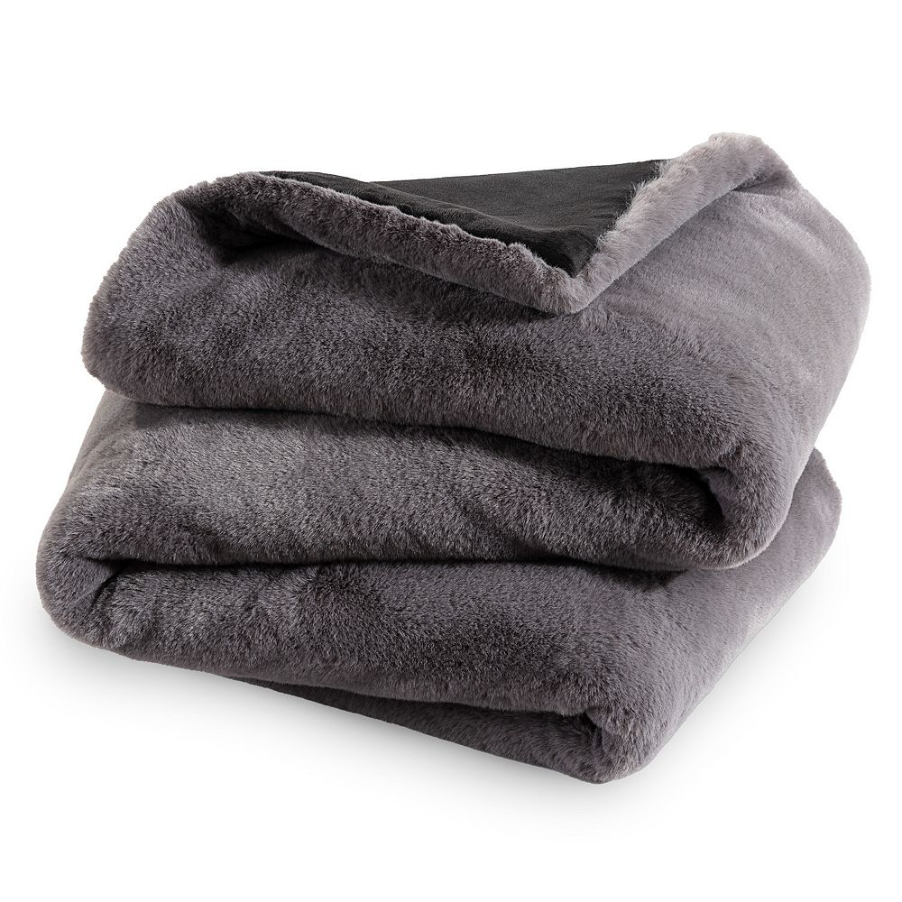 

Одеяло из искусственного меха Bare Home, цвет Dark Grey Fur